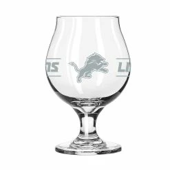 Logo Brands Detroit Lions 16oz. Belgium Glass