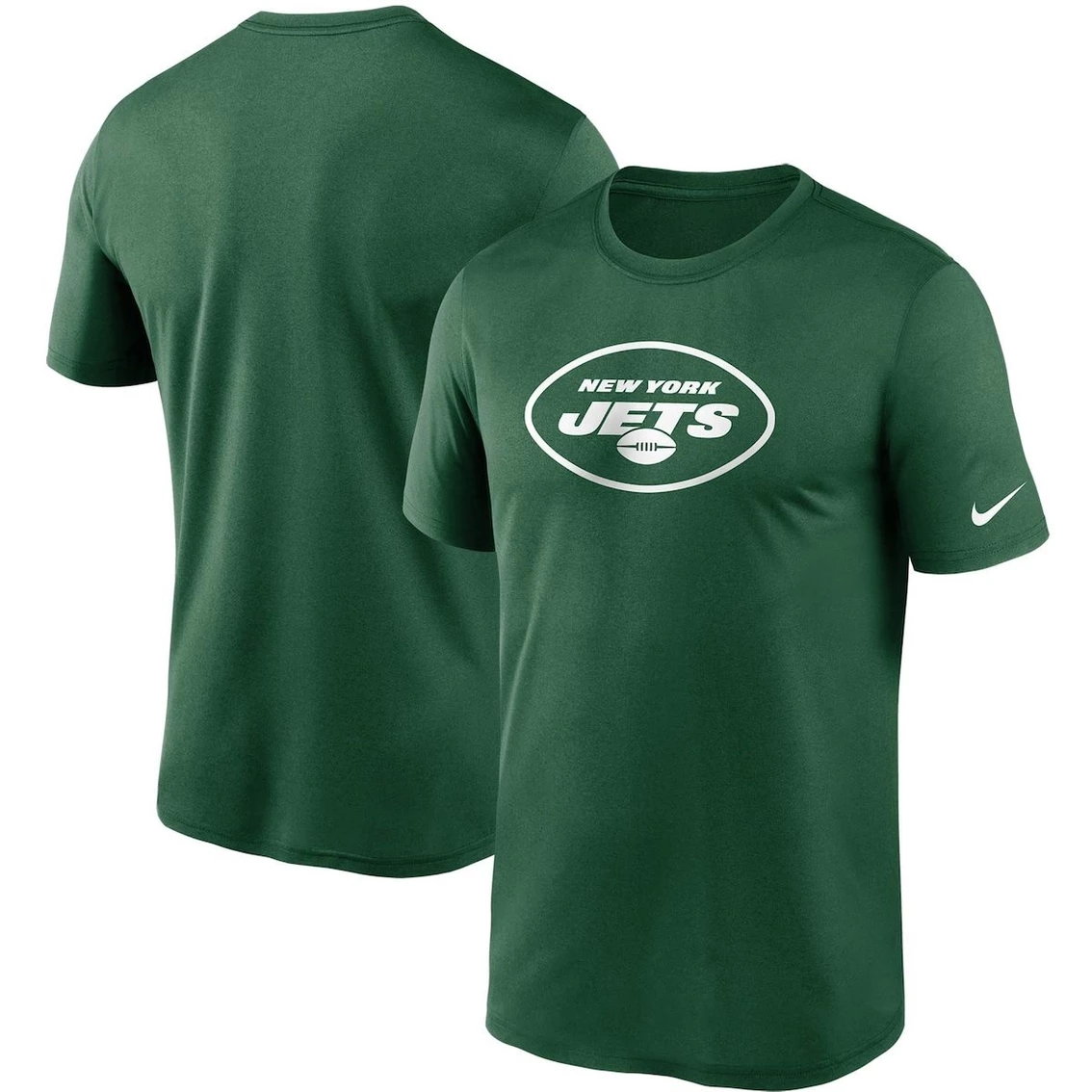 Nike Men's Green New York Jets Logo Essential Legend Performance T-Shirt