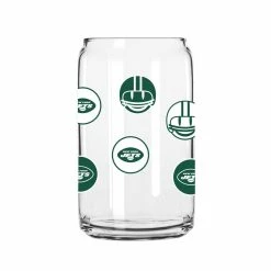 Logo Brands New York Jets 16oz. Smiley Can Glass