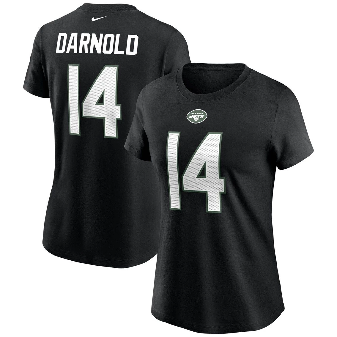 Nike Women's Sam Darnold Black New York Jets Name & Number T-Shirt - Image 2