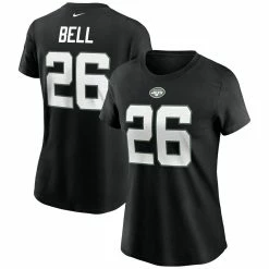 Nike Women's Le'Veon Bell Black New York Jets Name & Number T-Shirt