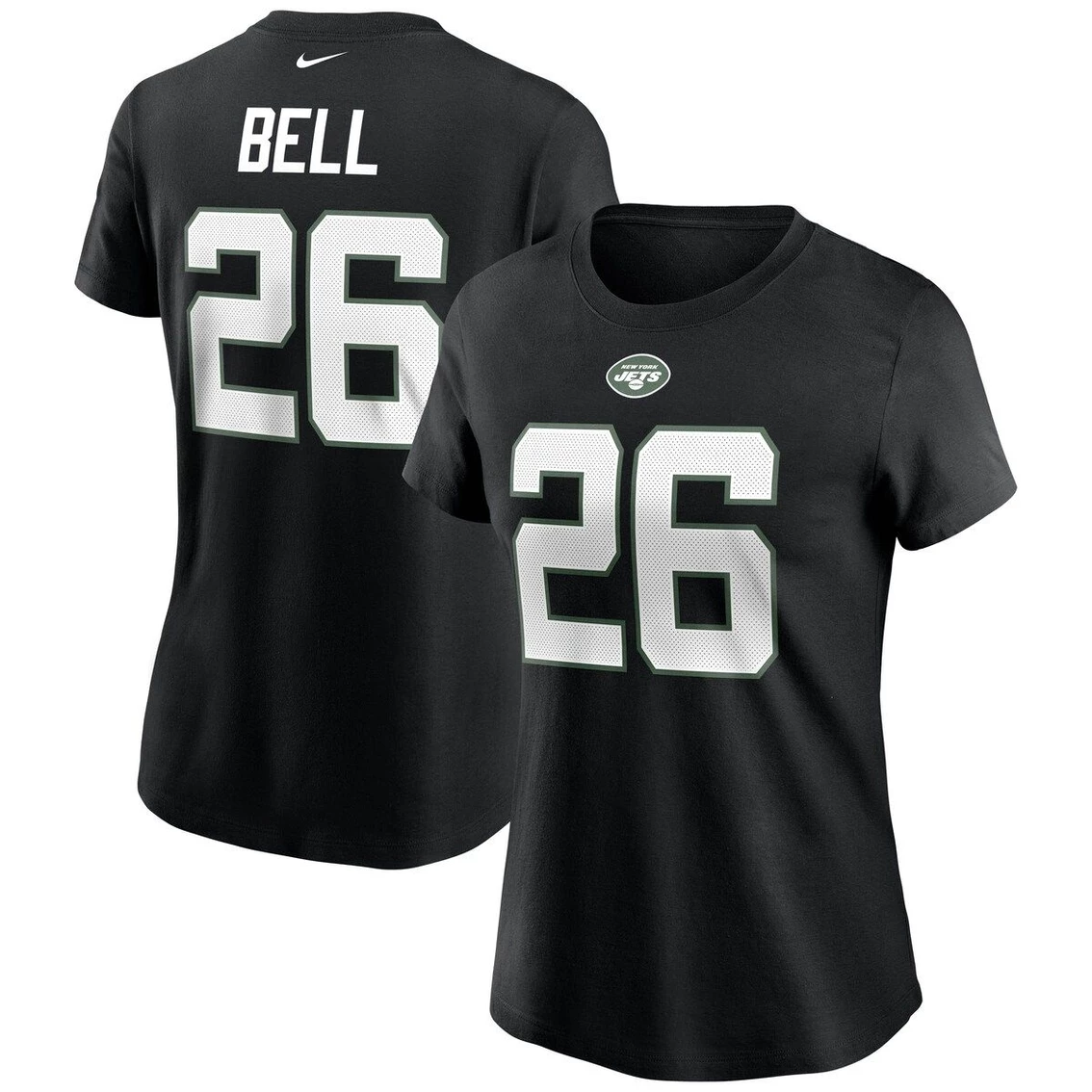 Nike Women's Le'Veon Bell Black New York Jets Name & Number T-Shirt