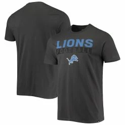 '47 Men's Charcoal Detroit Lions Dark Ops Super Rival T-Shirt