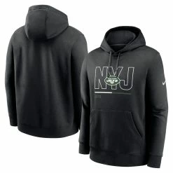 Nike Men's Black New York Jets City Code Club Fleece Pullover Hoodie