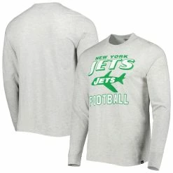 '47 Men's Heathered Gray New York Jets Dozer Franklin Long Sleeve T-Shirt