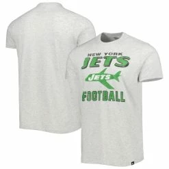 '47 Men's Heather Gray New York Jets Brand Dozer Franklin T-Shirt