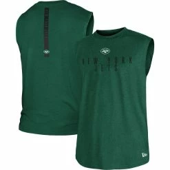New Era Men's Green New York Jets Team Muscle Tank Top